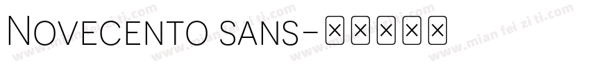 Novecento sans字体转换